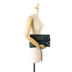 Chevre Motocross Metallic Edge Envelope Clutch