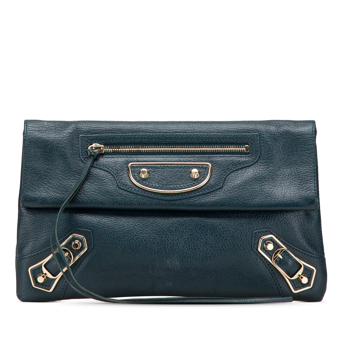 Chevre Motocross Metallic Edge Envelope Clutch