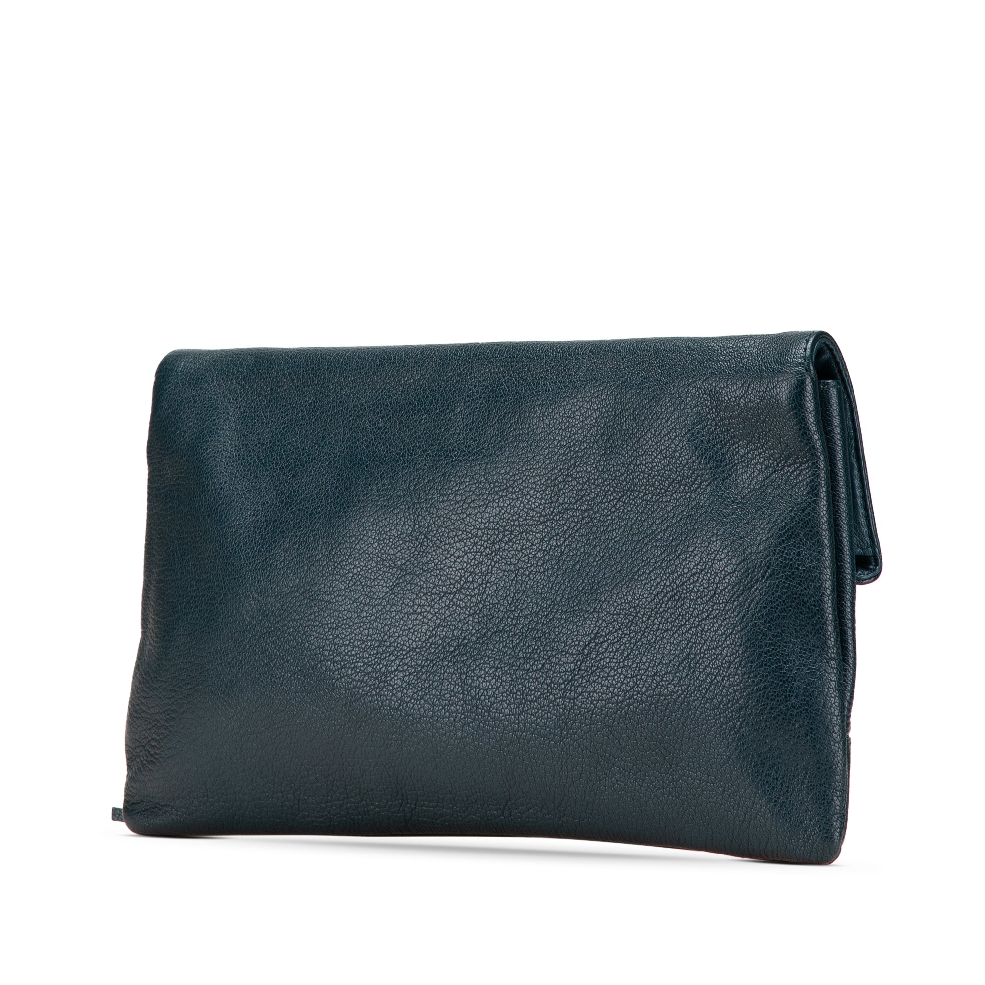 Chevre Motocross Metallic Edge Envelope Clutch
