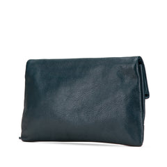 Chevre Motocross Metallic Edge Envelope Clutch