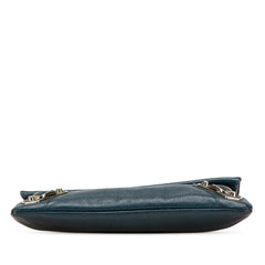 Chevre Motocross Metallic Edge Envelope Clutch