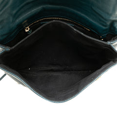 Chevre Motocross Metallic Edge Envelope Clutch