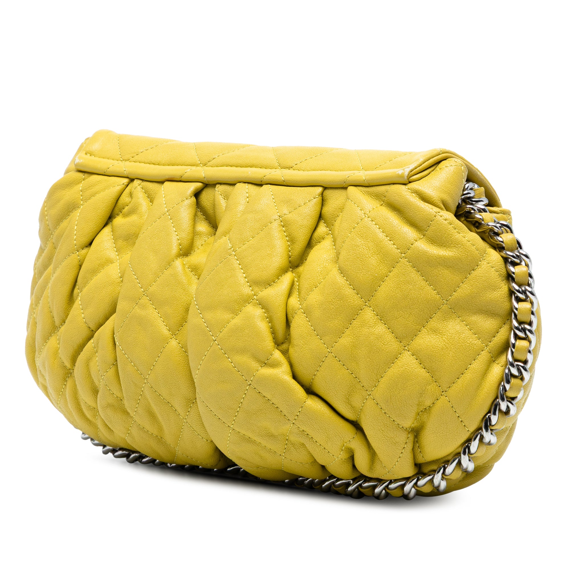 CC Quilted Lambskin Chain Around Flap