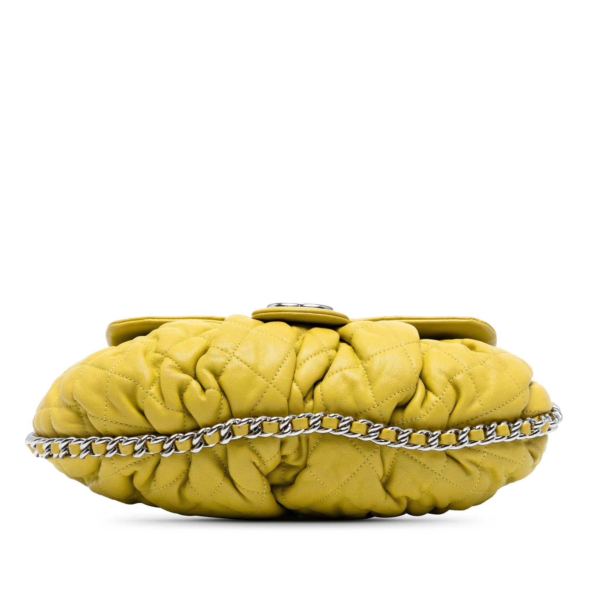 CC Quilted Lambskin Chain Around Flap