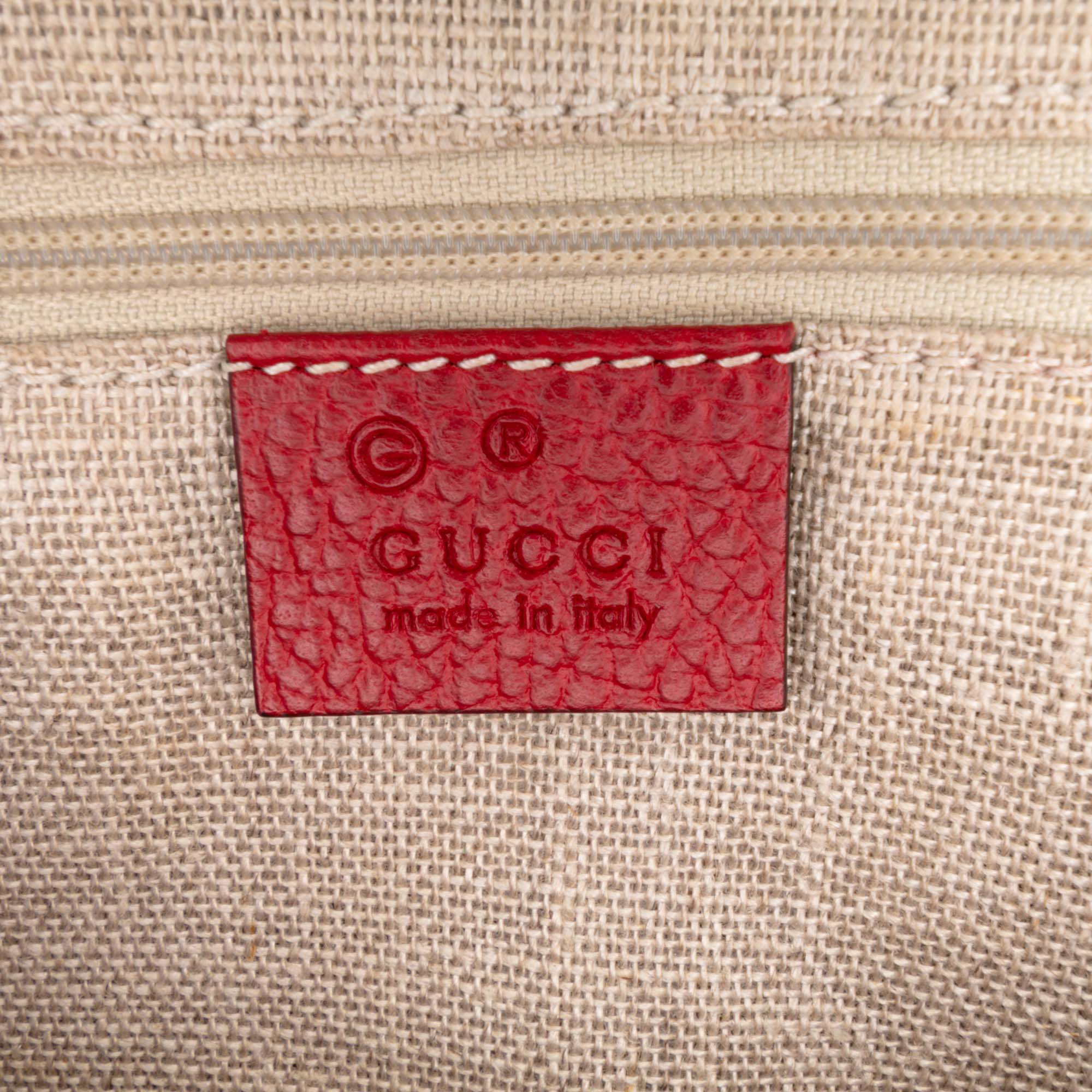 Small Dollar Calfskin GG Charm Dome Satchel