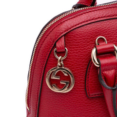 Small Dollar Calfskin GG Charm Dome Satchel