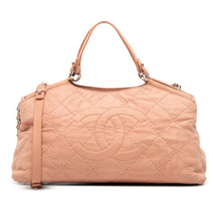 Small Iridescent Calfskin Sea Hit Tote