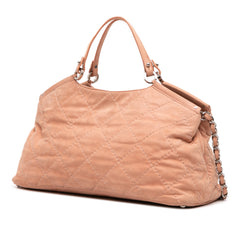 Small Iridescent Calfskin Sea Hit Tote