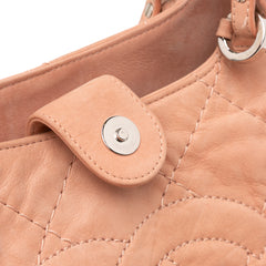 Small Iridescent Calfskin Sea Hit Tote