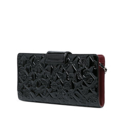 Embossed Patent Lucky Symbols Wallet On Chain