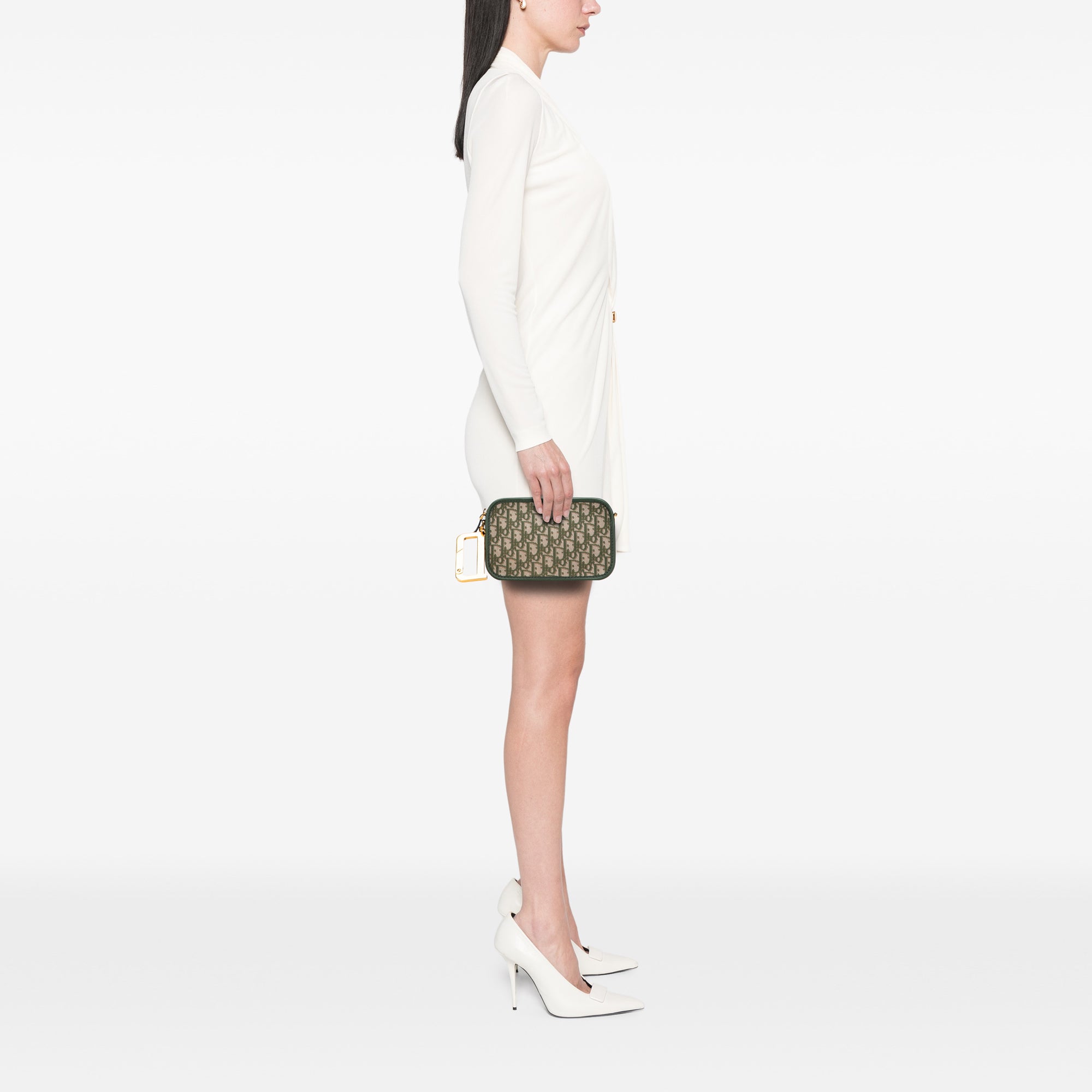 Oblique Canvas Diorquake Clutch