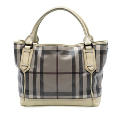 Smoked Check Coated Canvas Handbag
