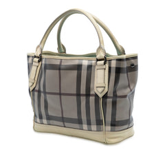Smoked Check Coated Canvas Handbag