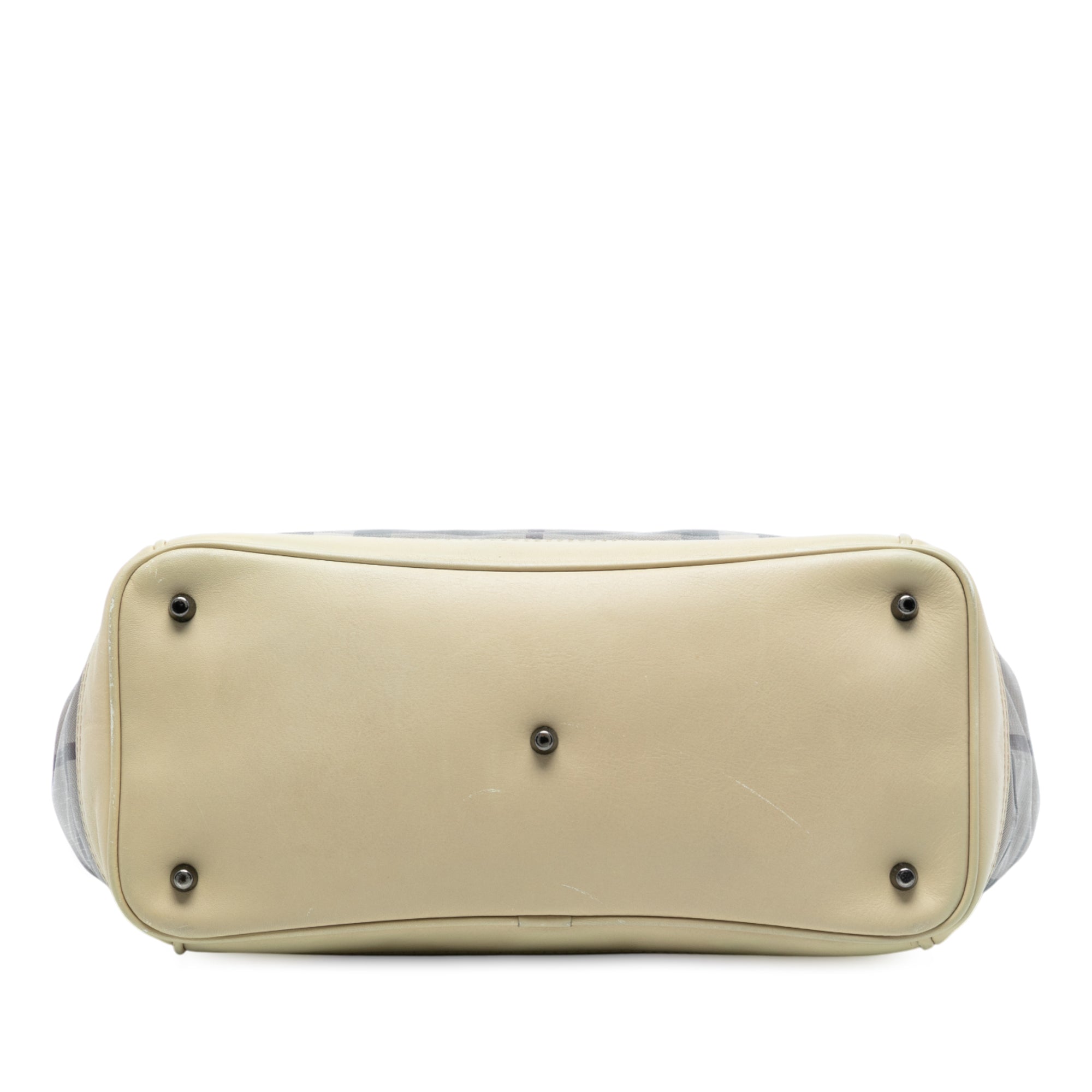 Smoked Check Coated Canvas Handbag