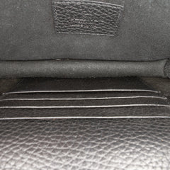 Pebbled Calfskin Rockstud Envelope Wallet on Chain