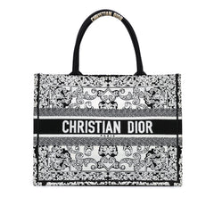Medium Embroidered Book Tote