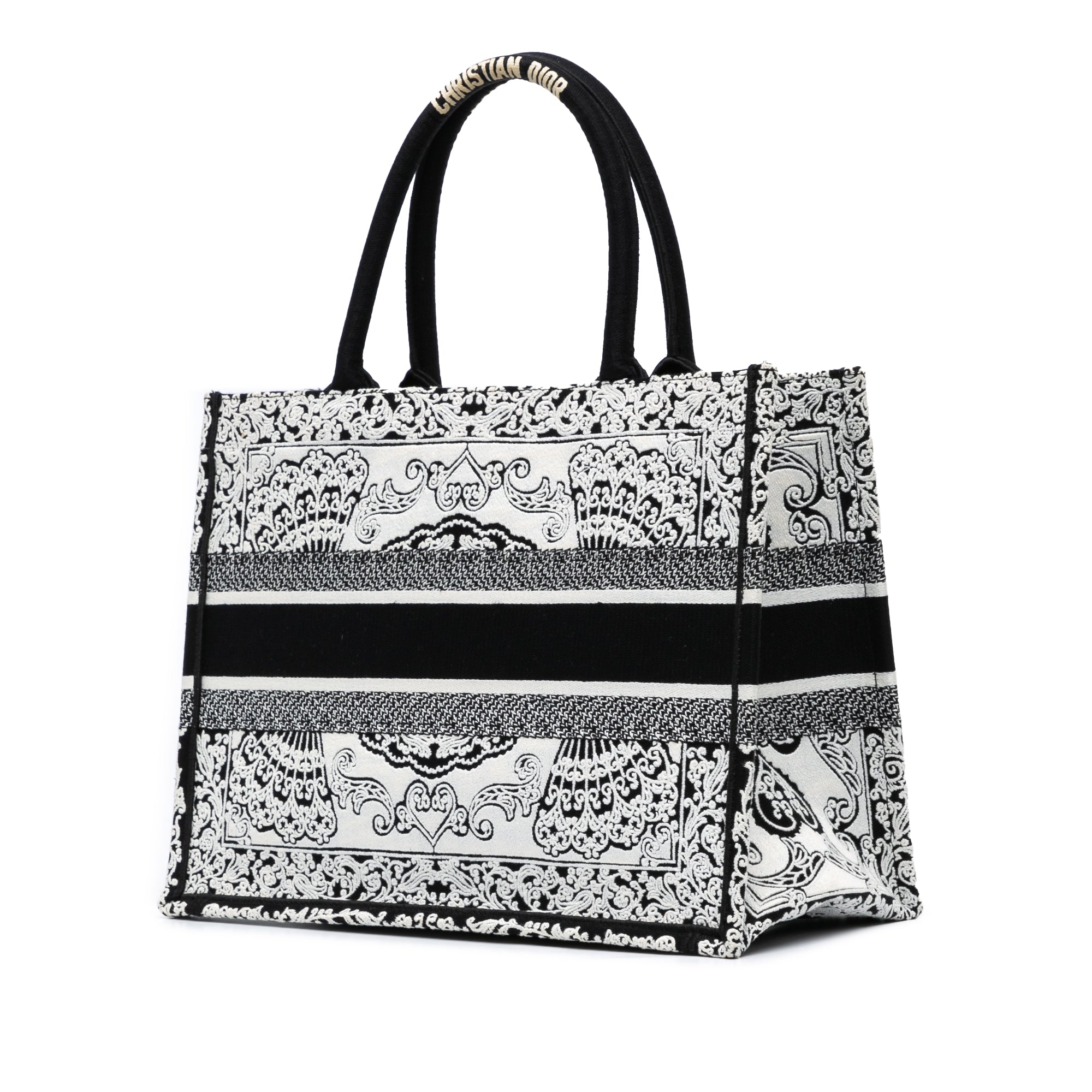Medium Embroidered Book Tote