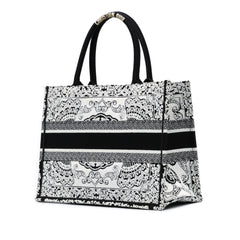 Medium Embroidered Book Tote