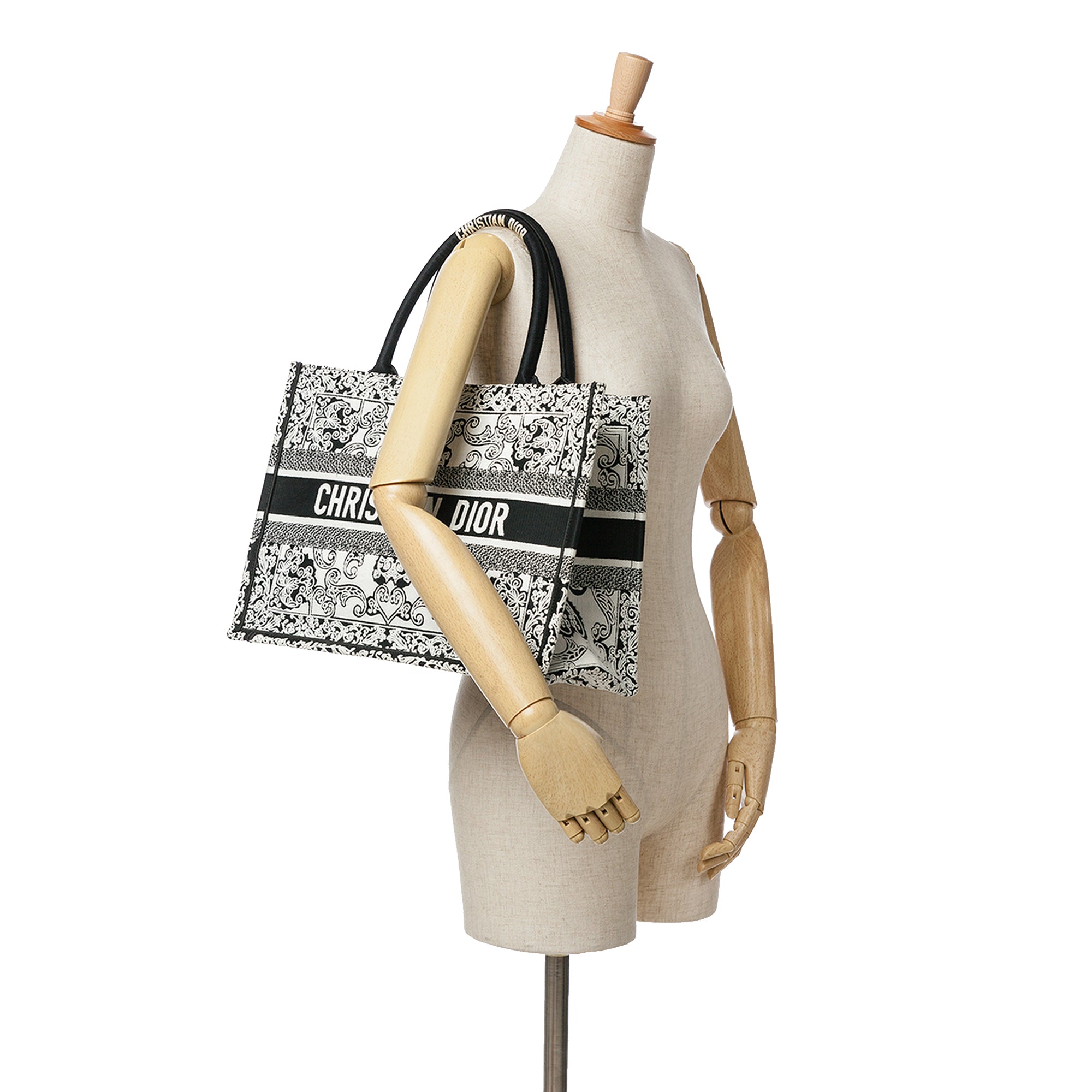 Medium Embroidered Book Tote
