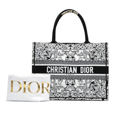 Medium Embroidered Book Tote