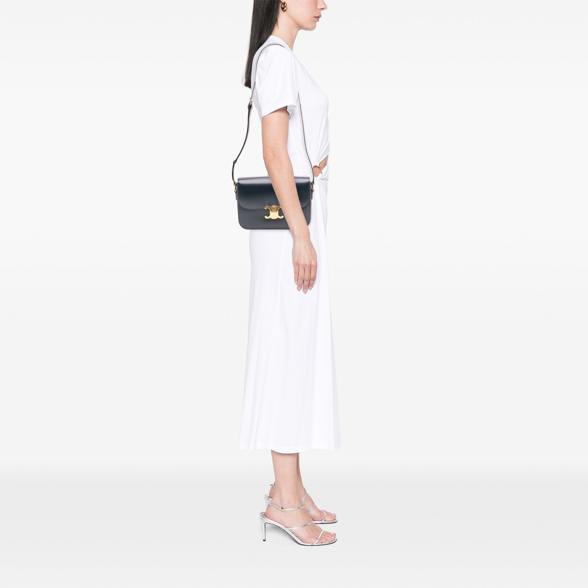 Classique Shiny Calfskin Triomphe Crossbody