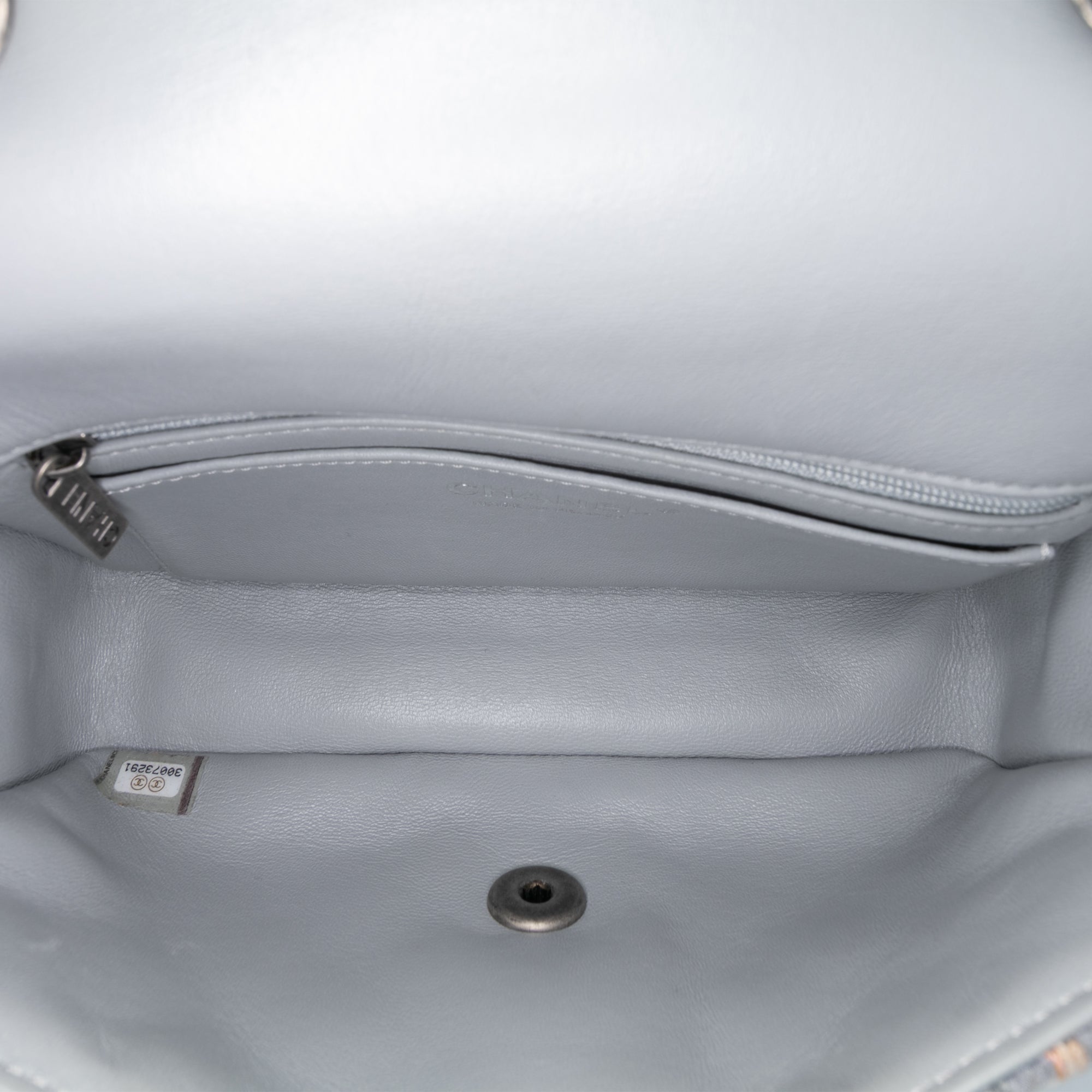 Mini Quilted Tweed River of Pearls Flap