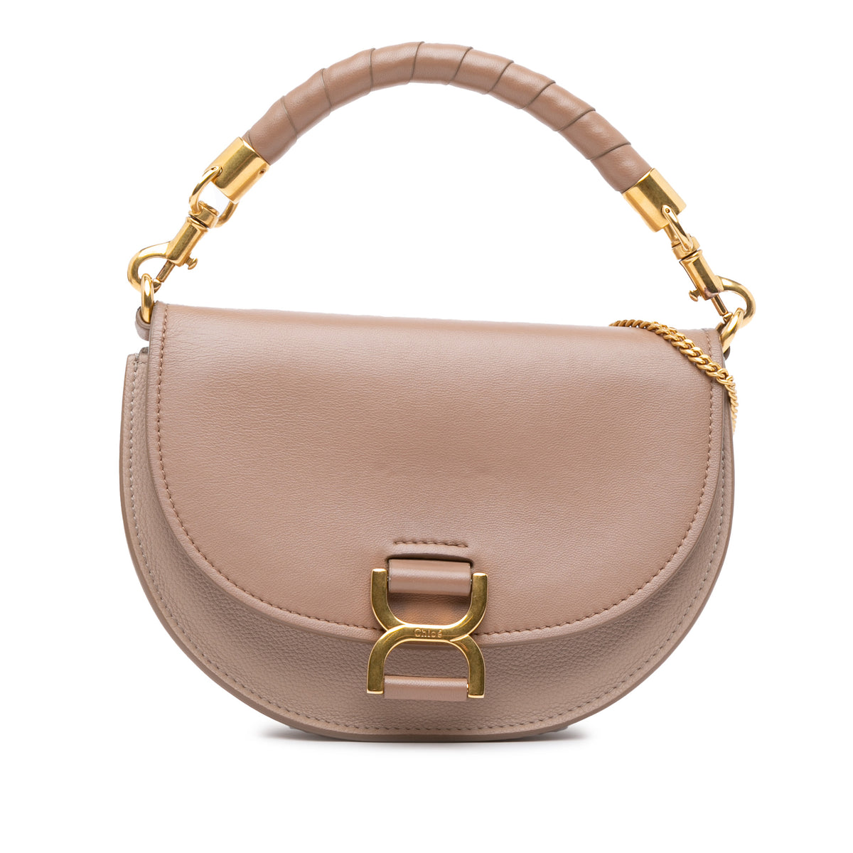Grained Calfskin Marcie Chain Flap