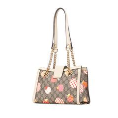 Small GG Supreme Apple Heart Padlock Tote