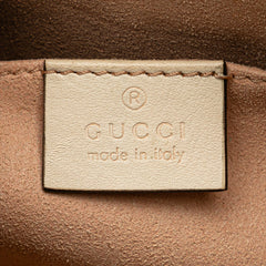 Small GG Supreme Apple Heart Padlock Tote