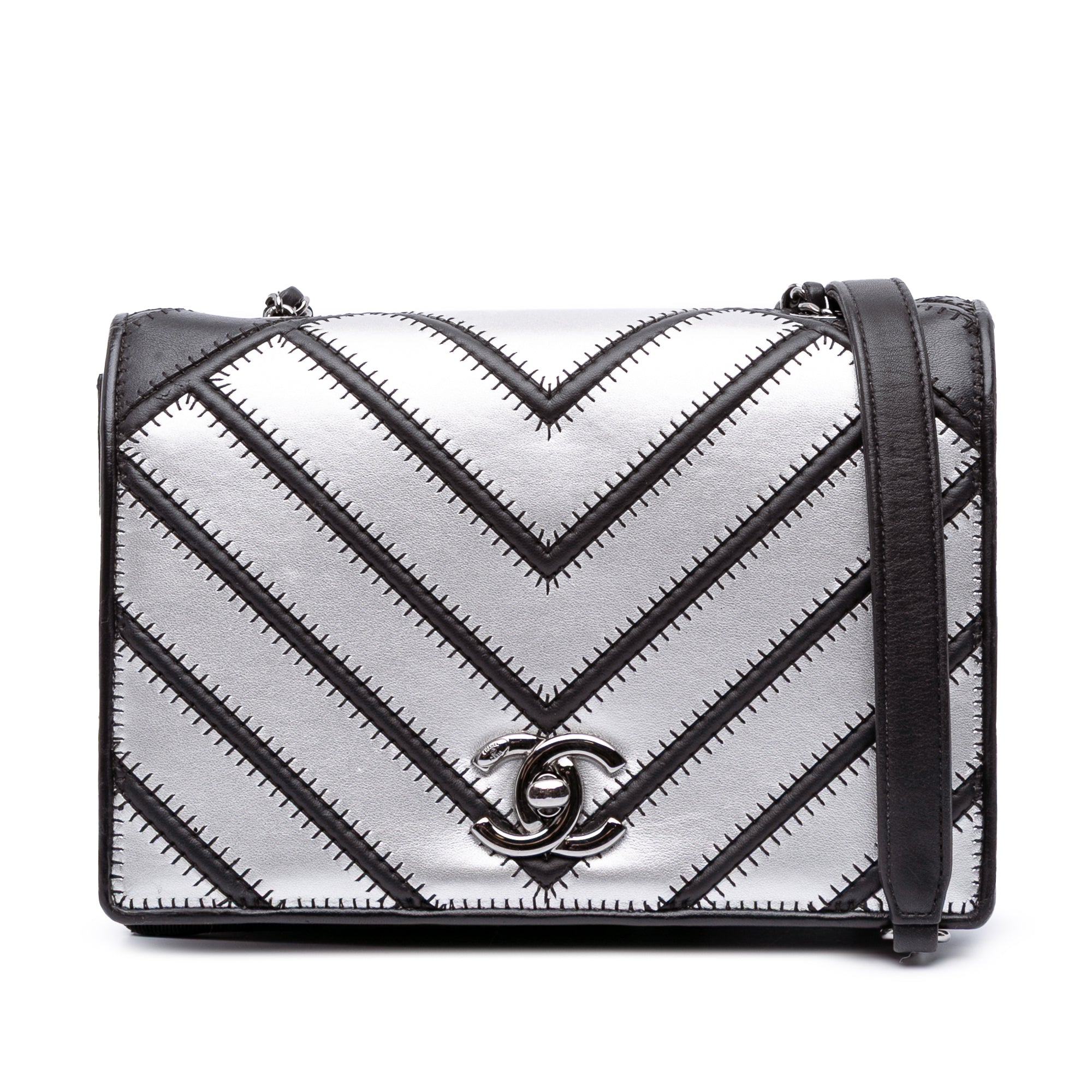 Small Chevron Lambskin Couture Flap