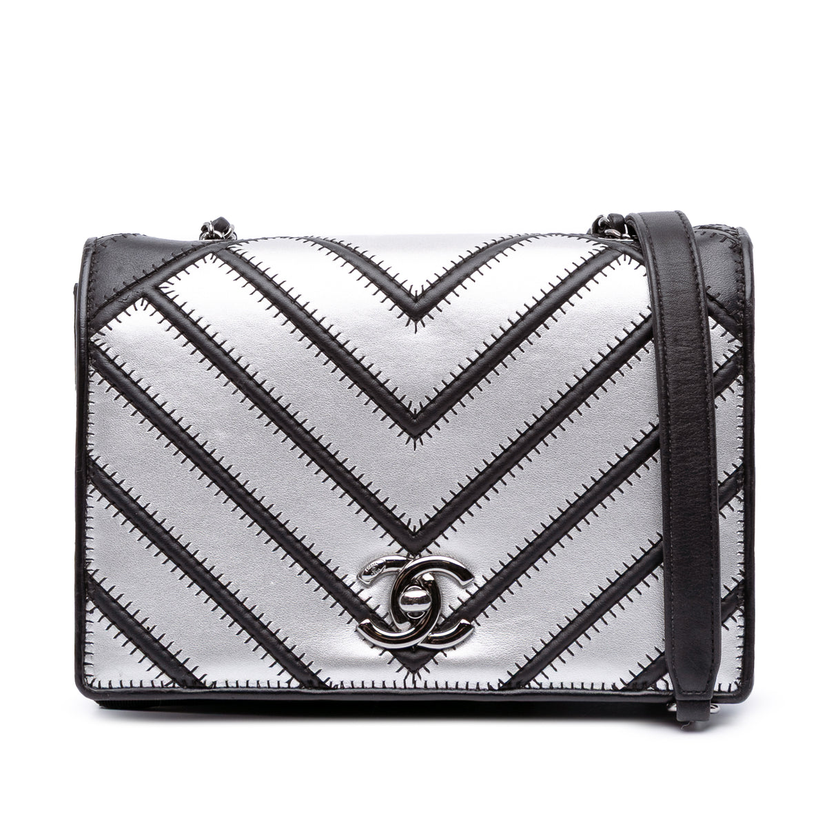 Small Chevron Lambskin Couture Flap