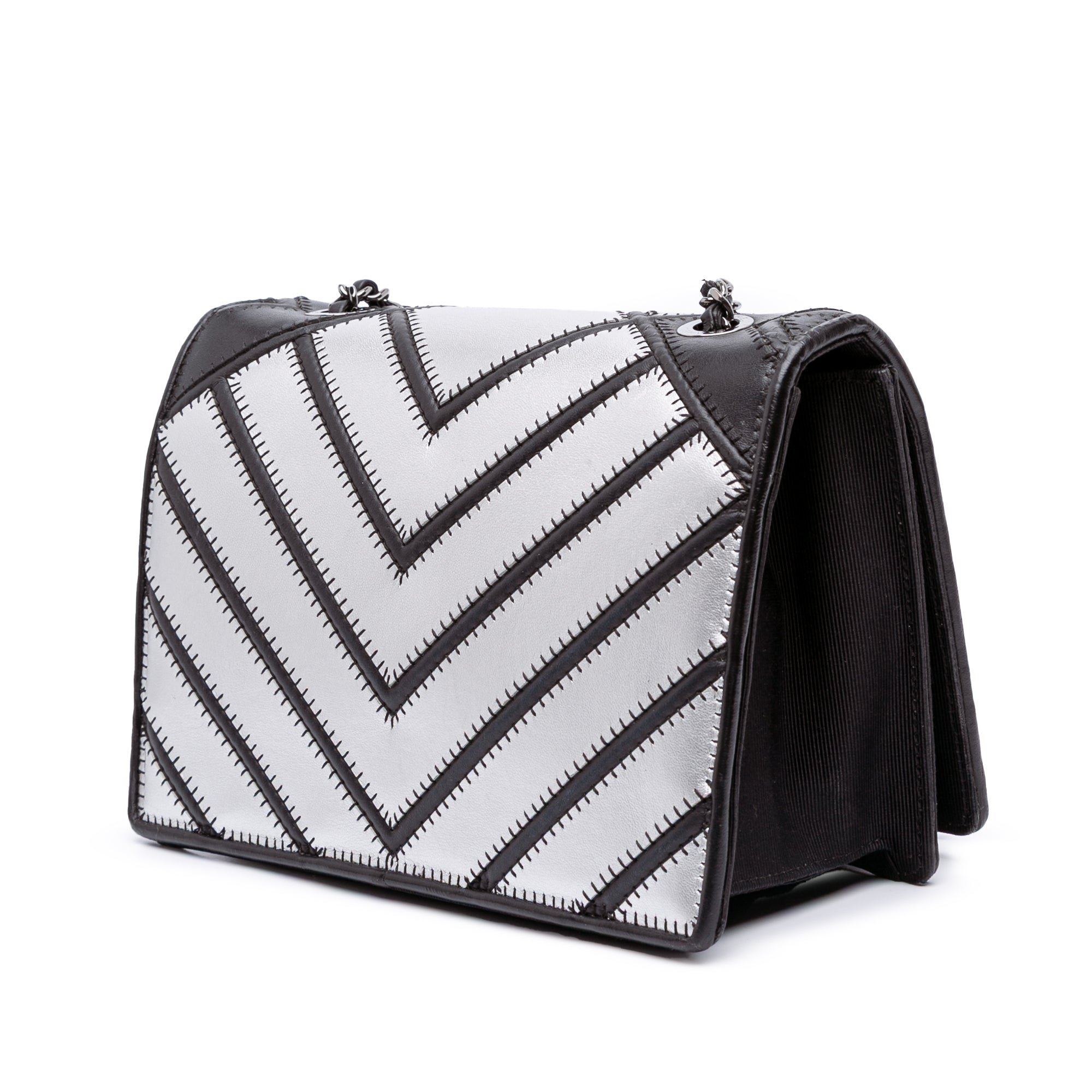 Small Chevron Lambskin Couture Flap