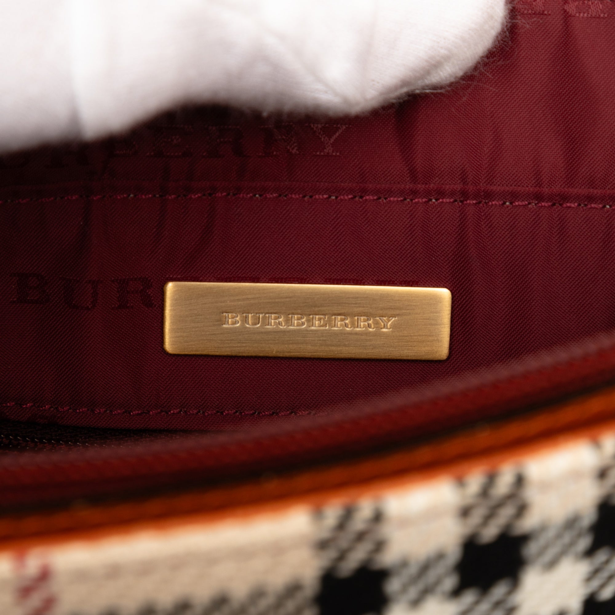 House Check Tweed Shoulder Bag