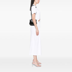 Studded Leather Drawstring Crossbody