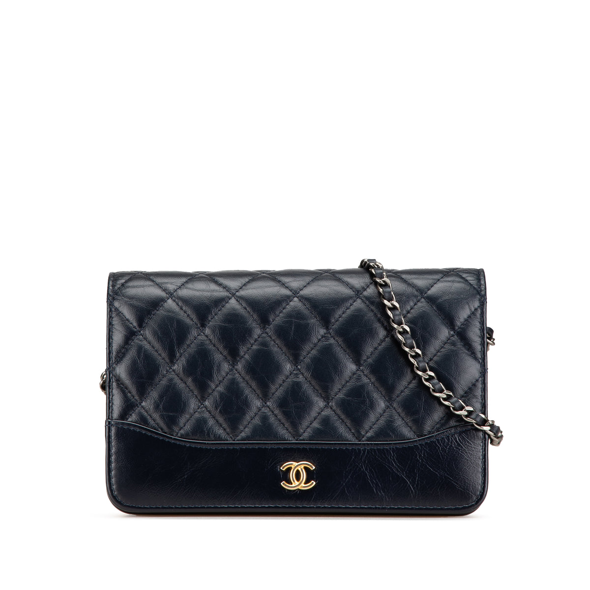 Quilted Aged Calfskin Gabrielle Wallet On Chain