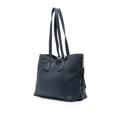 Vitello Phenix Side Zip Shopper Tote