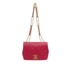 Small Quilted Lambskin On And On Chain Flap
