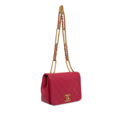 Small Quilted Lambskin On And On Chain Flap