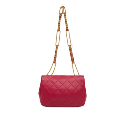 Small Quilted Lambskin On And On Chain Flap