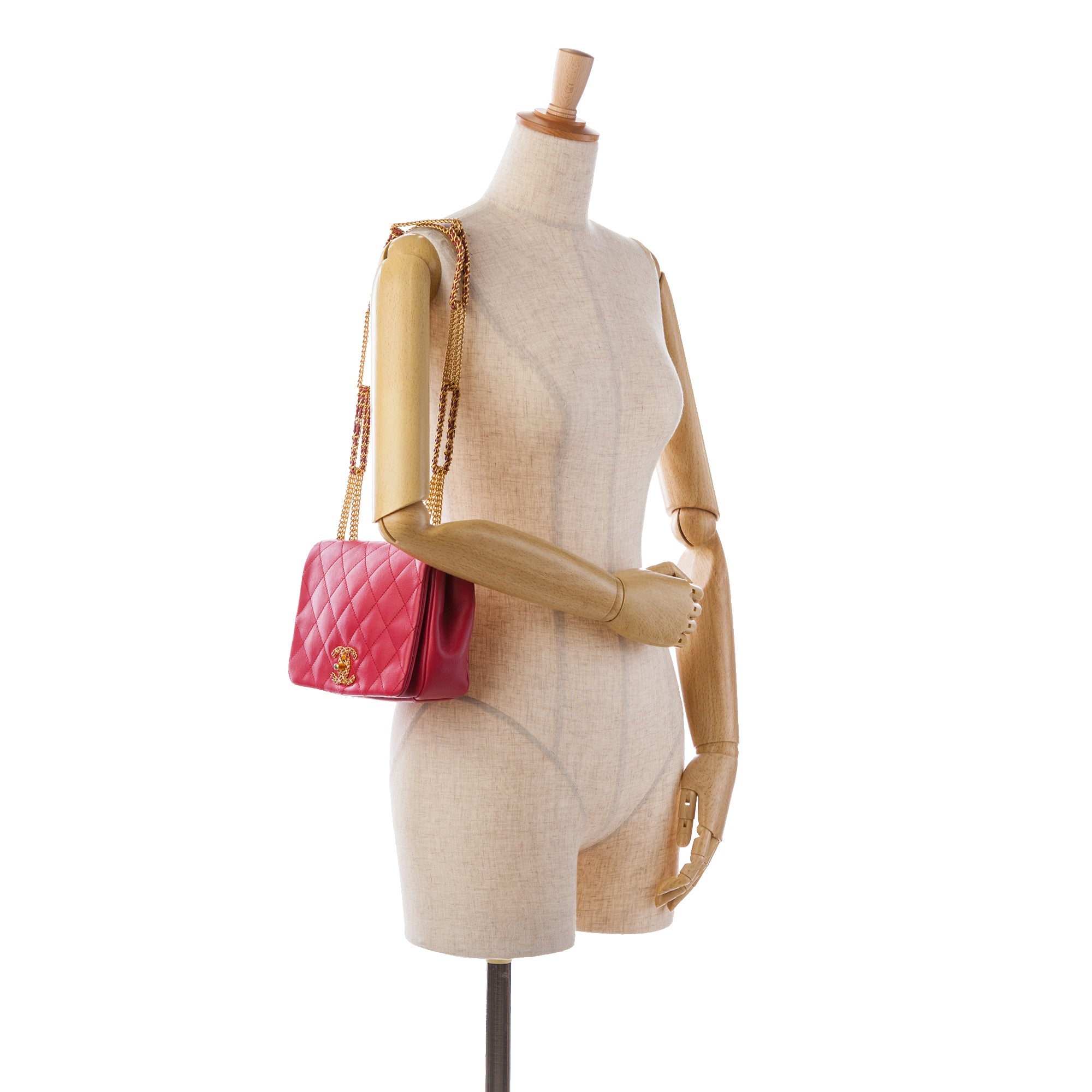 Small Quilted Lambskin On And On Chain Flap