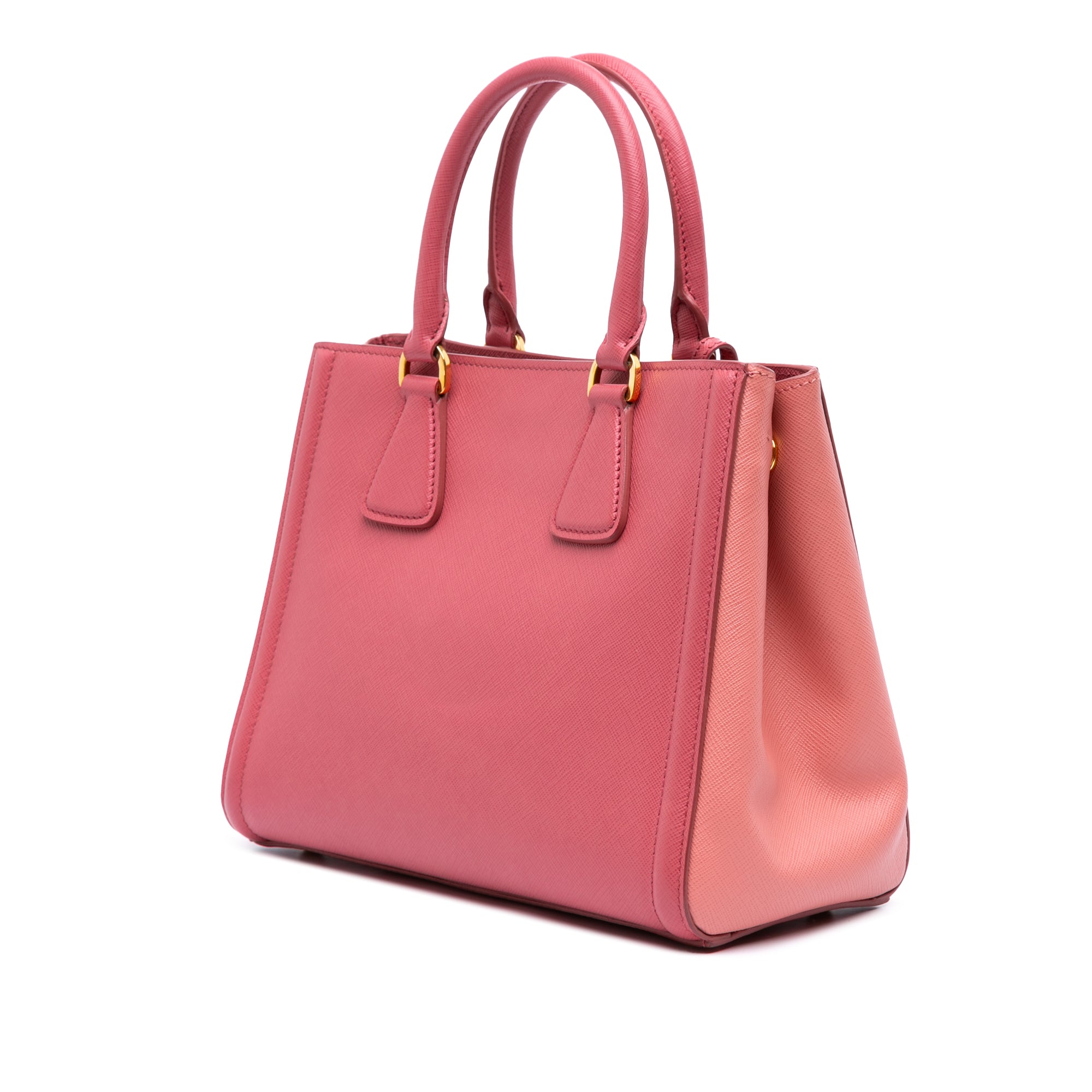 Bicolor Saffiano Lux Satchel