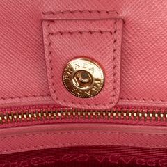 Bicolor Saffiano Lux Satchel