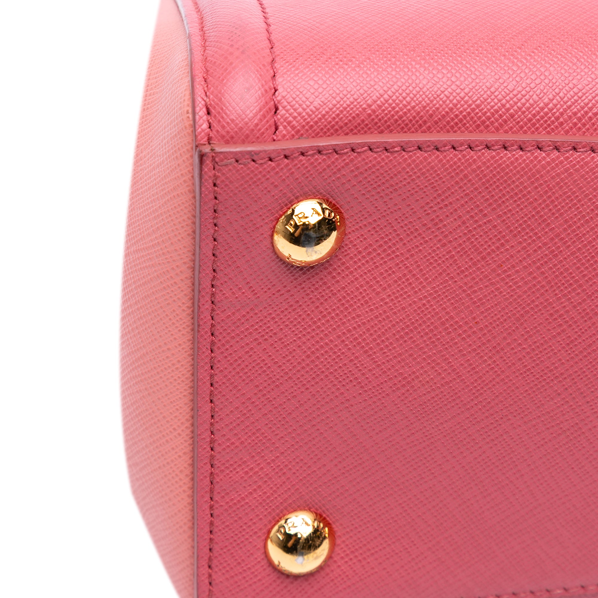 Bicolor Saffiano Lux Satchel