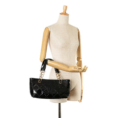 Small CC Perforated Patent Handbag