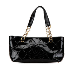 Small CC Perforated Patent Handbag