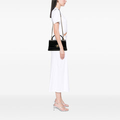 Medium Chevron Aged Calfskin Coco Top Handle Bag