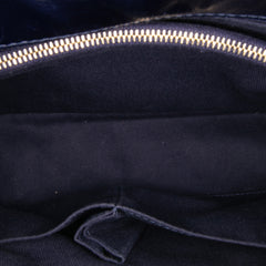 Medium Chevron Aged Calfskin Coco Top Handle Bag