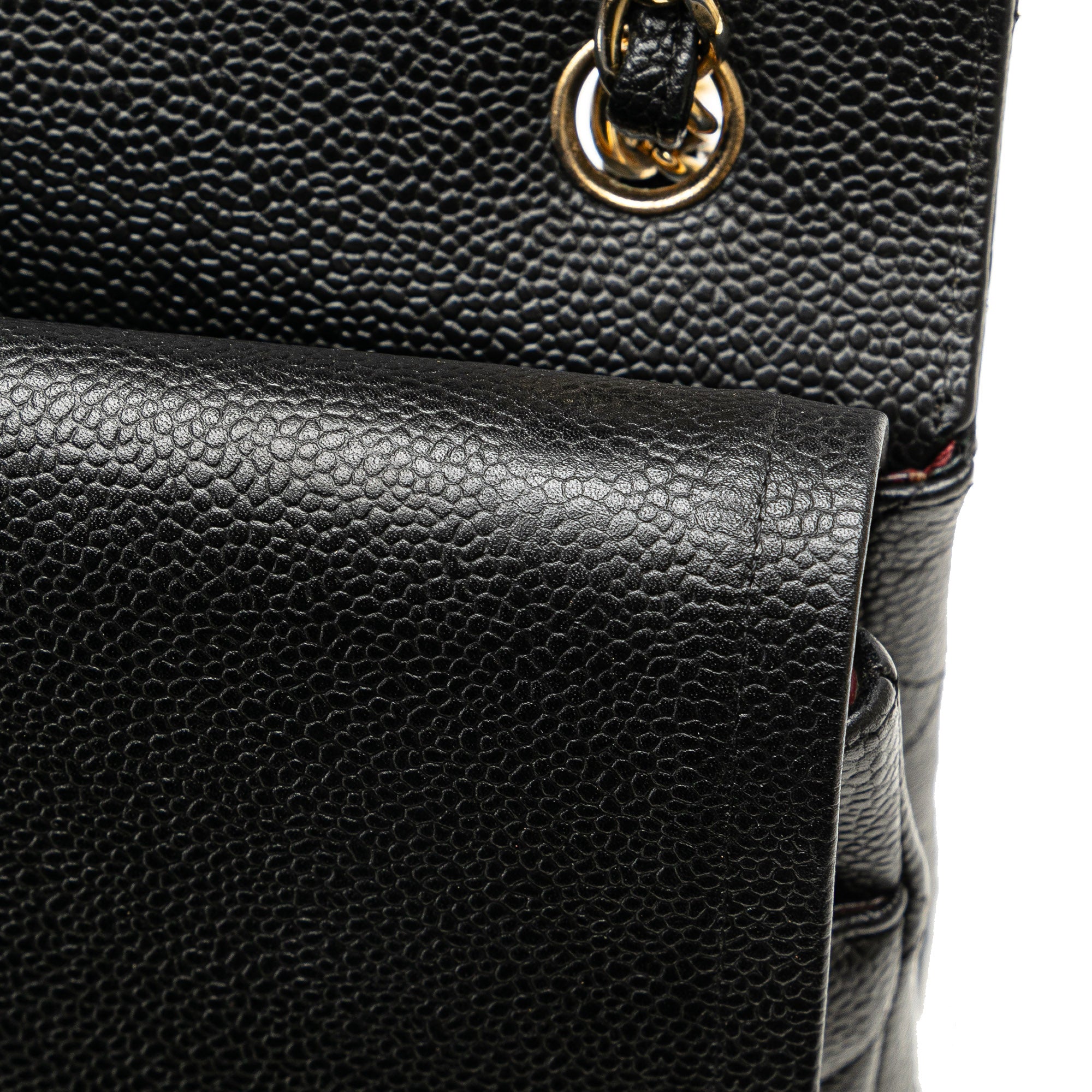 Jumbo Classic Caviar Double Flap