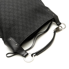 Large GG Denim Horsebit Classic Ring Hobo