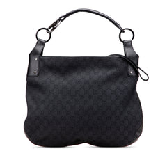 Large GG Denim Horsebit Classic Ring Hobo